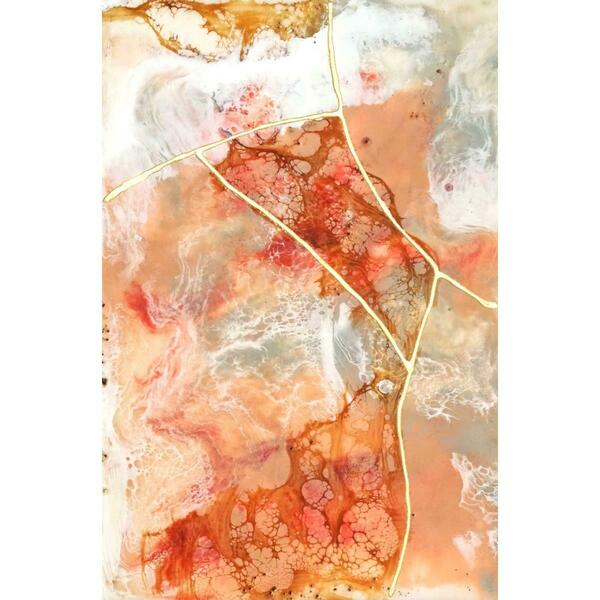 Empire Art Direct Frameless Free Floating Tempered Glass Art by EAD Art Coop - Coral Lace 1 TMM-107581-4832
